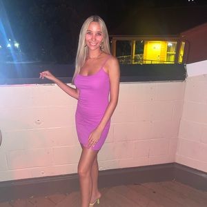 Magenta mini dress!